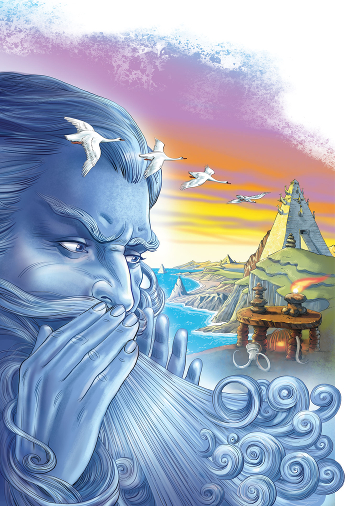 Титул к книге "Легенды и мифы гипербореи".