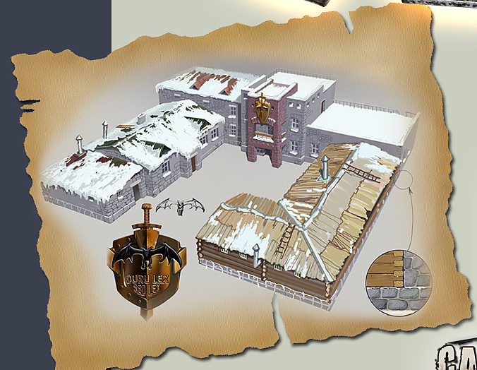 Скетч  архитектуры для компьютерной игры. 