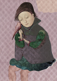 в размытый ромбик 