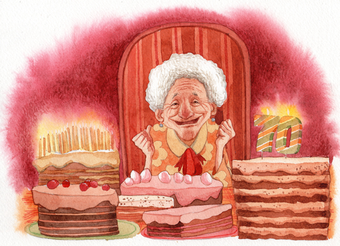 моей бабушке 70