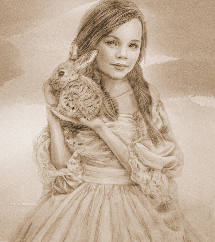 Эскиз главной героини сказки