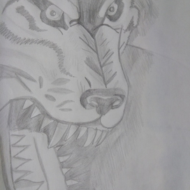 Рисунок волка