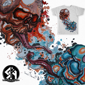 Футболка череп 2