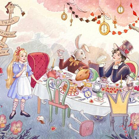 Чаепитие из "Алисы в стране чудес"