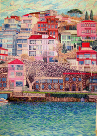 Вид тамбула с залива Золотой рог