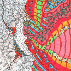 Рыба (рисунок на бумаге)