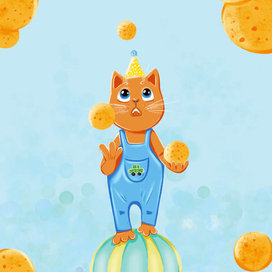 Жонглер апельсинами 