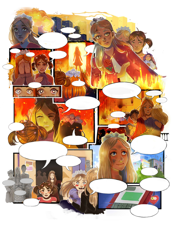 Для конкурса футболок с комиксами в стиле Marvel