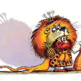 Иллюстрация к книге А. Усачёва «Первобытная история», издательство «Азбука», 2015 г.