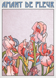 Открытка "Ирисы"