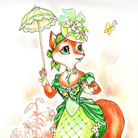 Летняя лиса