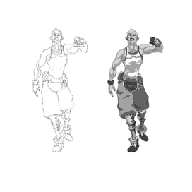 тренировка навыков на примере крутого художника Sergi Brosa