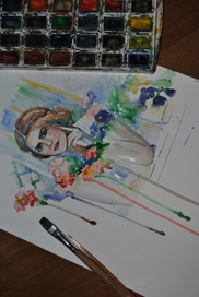 Анастасия в цветах