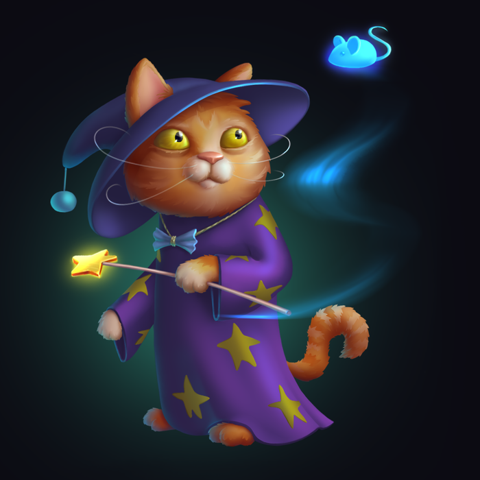 Puss wizard