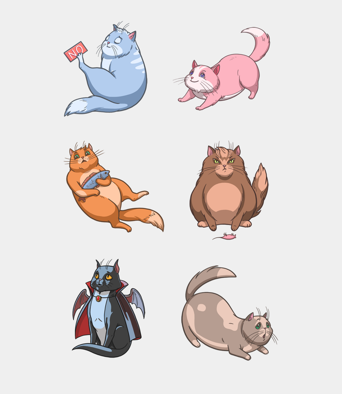 Стикерпак "Random funny cats"