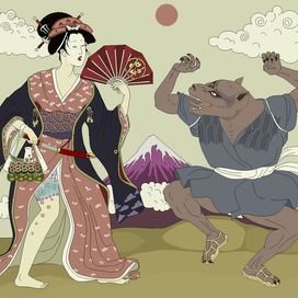 вариация на тему Красной Шапочки