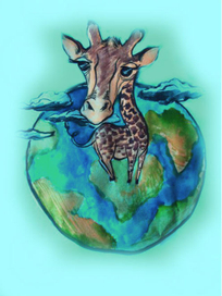 Рисунок жирафа