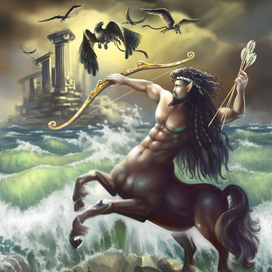 Война кентавра с грифонами.