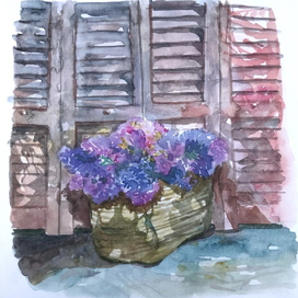 Корзинка с цветами