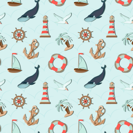 Морской бесшовный