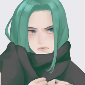 Девушка с шарфом