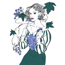 Виноградная девушка