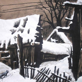 "Зима в городке"