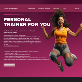 landing personal trainer