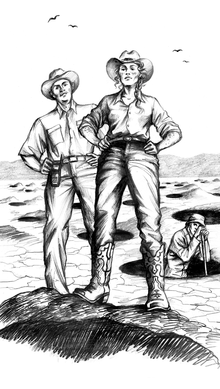 Ямы. Луис Сашар. Эскиз