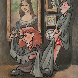 Иллюстрация для Inktober 2025 15. ragged (разорванный)