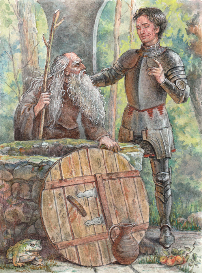 Иллюстрация к роману М. Твена "Янки при дворе короля Артура"