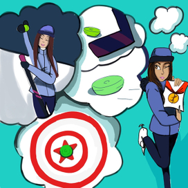 Счастливая открытка для победителей