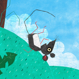 Иллюстрация к стихотворению С. Маршака «Сказка об умном мышонке»