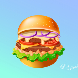 Векторный бургер
