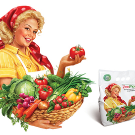 Девушка на упаковку ТМ Zeoflora.