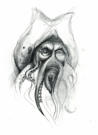 Набросок к эскизу татуировки