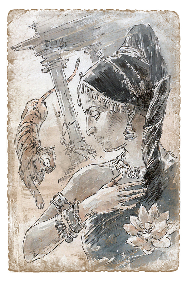 Иллюстрация к роману "Лезвие Бритвы" Михаила Ефремова