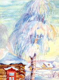 Иллюстрация к стихотворению С.Есенина "Белая береза"