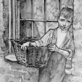 Мальчик с корзиной