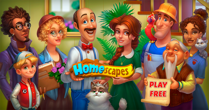 Баннер для игры Homescapes