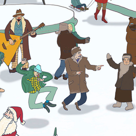 красноярск. Новый год. фрагмент.