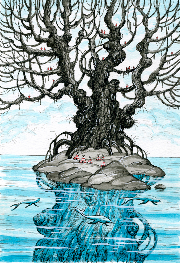 сказка Насти Строкиной "Кит плывет на Север"