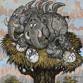 Гнездовье слонов. 2002 г.