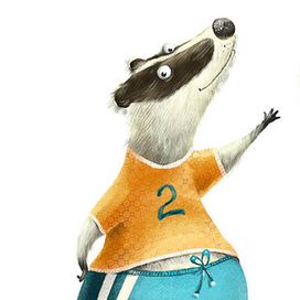 Детский алфавит-барсук