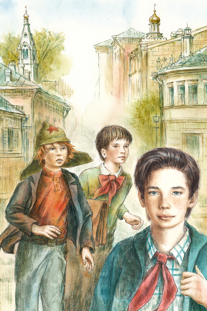 К повести А.Рыбакова "Кортик". Иллюстрация на обложку.