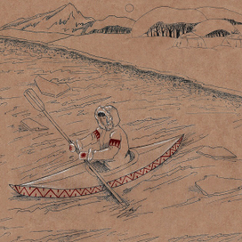 Тюленья шкура - охотник