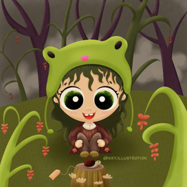 Девочка в лесу