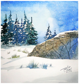 снежный вечер