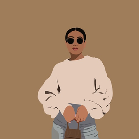 Векторная графика,портрет