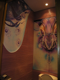 Роспись туалета техникой аэрография